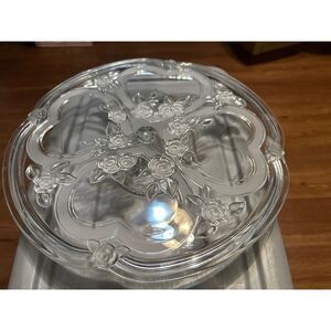 Vintage Walther Rosella series 13" Glass Cake Plate made in Germany